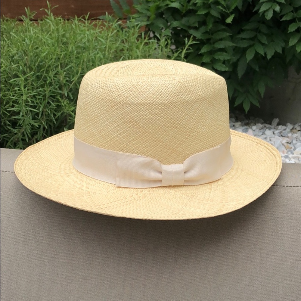 Joie hand-woven straw Panama hat cream/beige